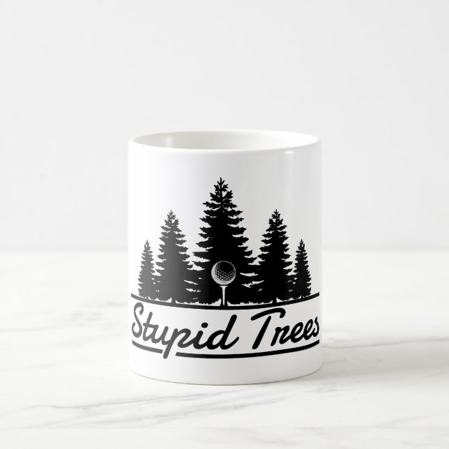Taza De Café Stupid Trees Golf Ball Tee GIft (Centro)