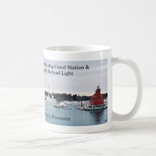 Taza De Café Sturgeon Bay Ship Canal Lights Mug