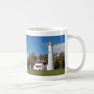 Taza De Café Sturgeon Point Lighthouse historia mug