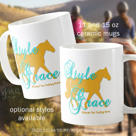 Taza De Café Style and Grace Missouri Fox Trotting Horse