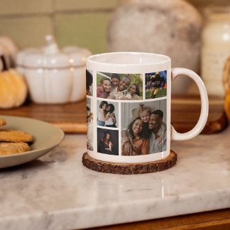 Taza De Café Stylish 15 Photo Collage