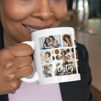 Taza De Café Stylish Besties 15 Photo Collage