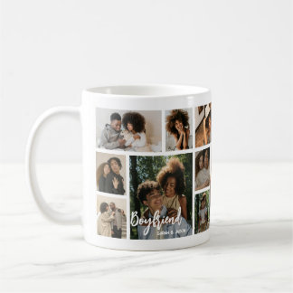 Taza De Café Stylish Boyfriend 15 Photo Collage
