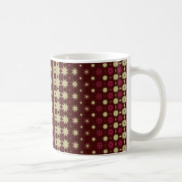 Taza De Café Stylish Maroon Geometric Coffee Mug