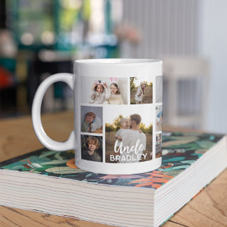 Taza De Café Stylish Uncle 15 Photo Collage