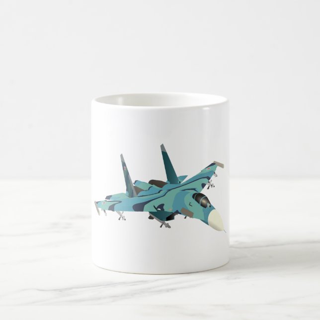 Taza De Café Su-27 Luchador de Jet ruso (Centro)