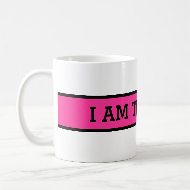 Taza De Café Su agradable dicho: SOY EL JEFE (Izquierda)