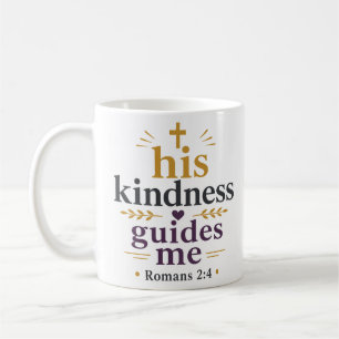 Taza De Café Su amabilidad me guía Cita cristiana moderna