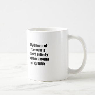 Taza De Café Su cantidad de estupidez