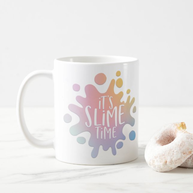 Taza De Café "su delgado momento arco iris spline (Con donut)