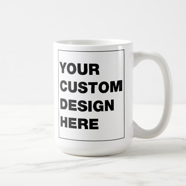 Taza De Café Su diseño personalizado o logotipo (Derecha)