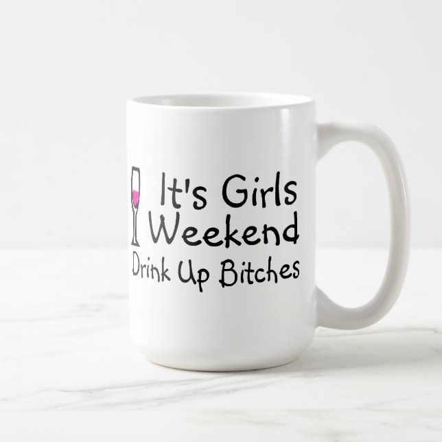 Taza De Café Su fin de semana de los chicas (Derecha)