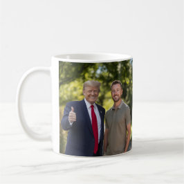 Taza De Café Su foto con el presidente Donald Trump 2024 es gra