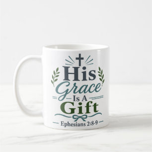 Taza De Café Su Gracia Es Un Regalo Cita Cristiana Inspiradora