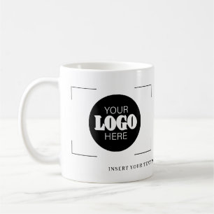 Taza De Café Su logo aquí texto promocional personalizado
