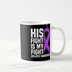 Taza De Café Su Lucha Es Consciente De Mi Epilepsia De Cinta Pú