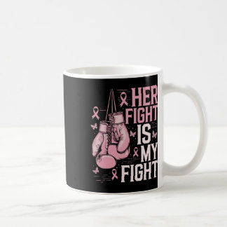 Taza De Café Su Lucha Es Consciente Del Cáncer De Mama Rosa