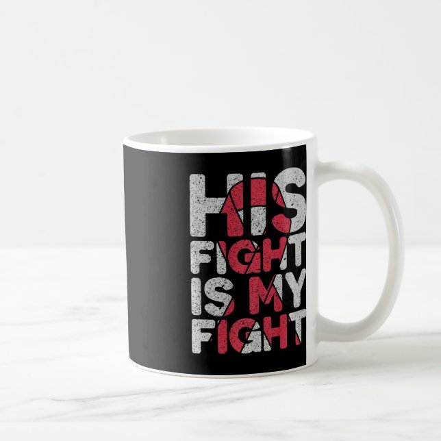 Taza De Café Su lucha es mi apoyo al neuralismo cerebral (Derecha)