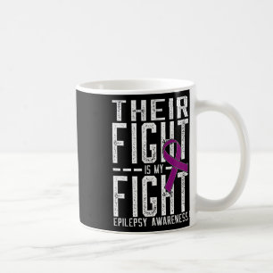 Taza De Café Su Lucha Es Mi Conciencia De La Epilepsia De La Lu