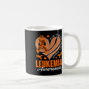 Taza De Café Su lucha es mi lucha Conciencia de la leucemia Cor