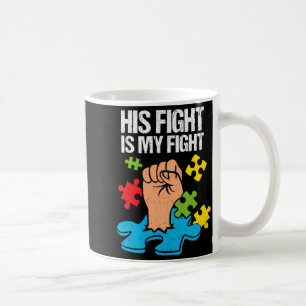 Taza De Café Su lucha es mi lucha Conciencia del Autismo Apoyo 