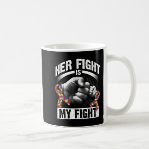 Taza De Café Su lucha es mi lucha contra el autismo, conciencia