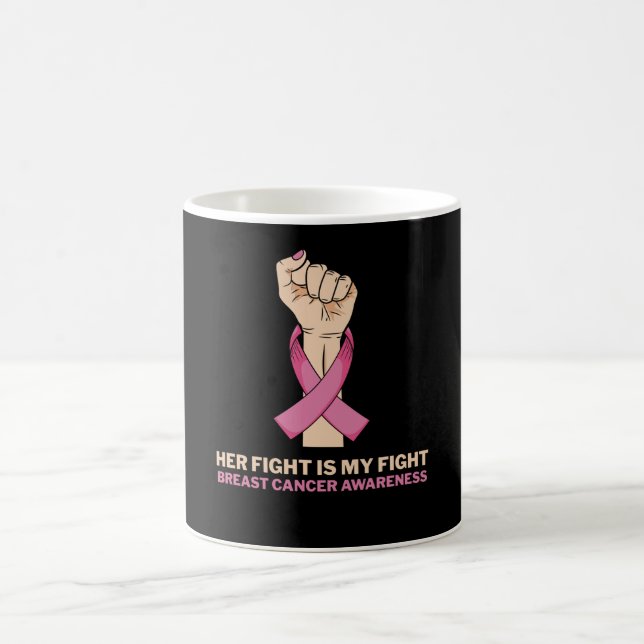 Taza De Café Su Lucha Es Mi Lucha Contra El Cáncer De Mama (Centro)