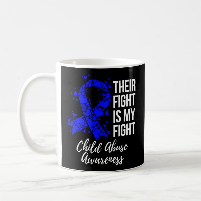 Taza De Café Su lucha es mi lucha contra el maltrato infantil (Izquierda)