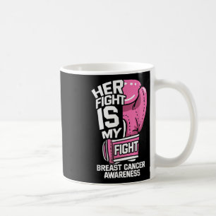 Taza De Café Su Lucha Es Mi Lucha De Boxear Guantes De Cáncer D