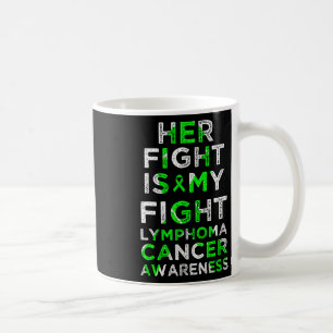 Taza De Café Su lucha es mi lucha Linfoma Cáncer de Sangre Conc