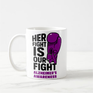 Taza De Café Su lucha es nuestra lucha - Conciencia del Alzheim
