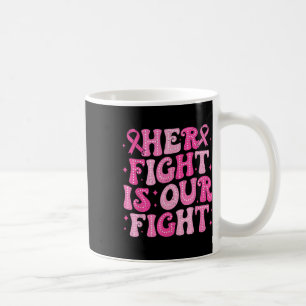 Taza De Café Su Lucha Es Nuestra Lucha Contra El Cáncer De Mama