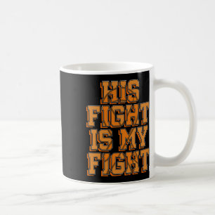 Taza De Café Su Lucha Mi Lucha Crps Sensibilización Naranja Rib