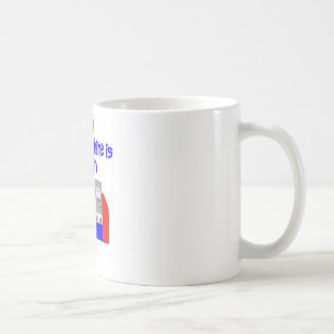 Taza De Café Su máquina abajo