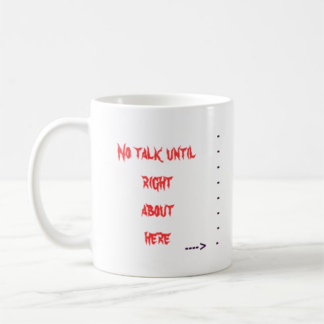 Taza De Café Su más fácil si pueden apenas leerlo (Izquierda)