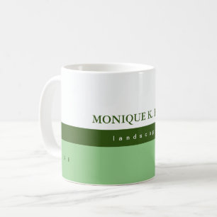 Taza De Café su medio verde medio blanco profesional