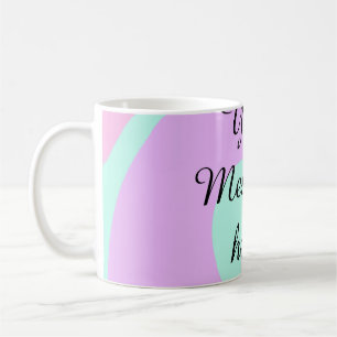 Taza De Café Su mensaje aquí agregar texto nombre monograma ros