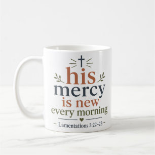 Taza De Café Su Misericordia Es Nueva Cada Mañana Verdad Bíblic