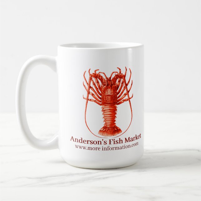 Taza De Café Su negocio Red Spiny Lobster (Izquierda)
