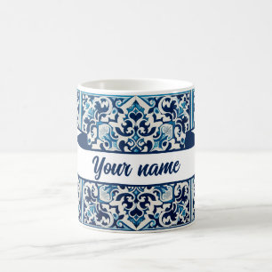 Taza De Café Su nombre es azulejo portugués