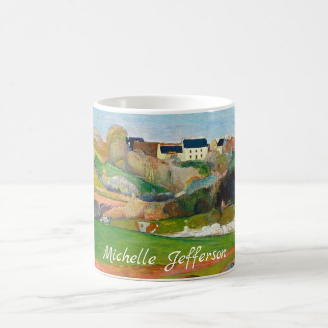 Taza De Café Su nombre Impresionista Pintado Pastoral Gauguin (Centro)