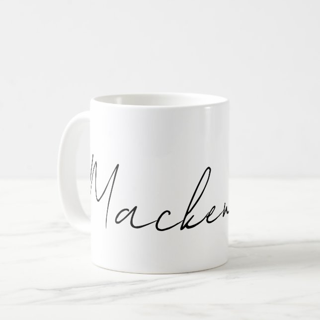 Taza De Café Su nombre personalizado (Anverso izquierdo)