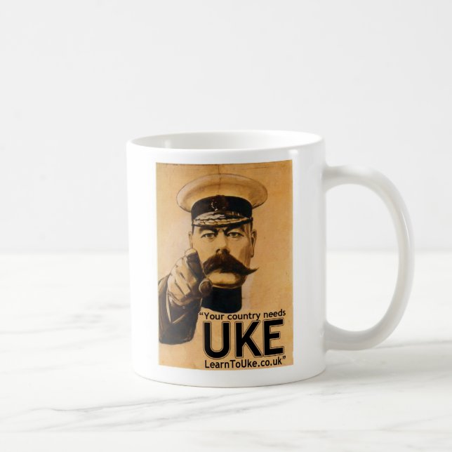 Taza De Café ¡Su país necesita UKE! (Derecha)