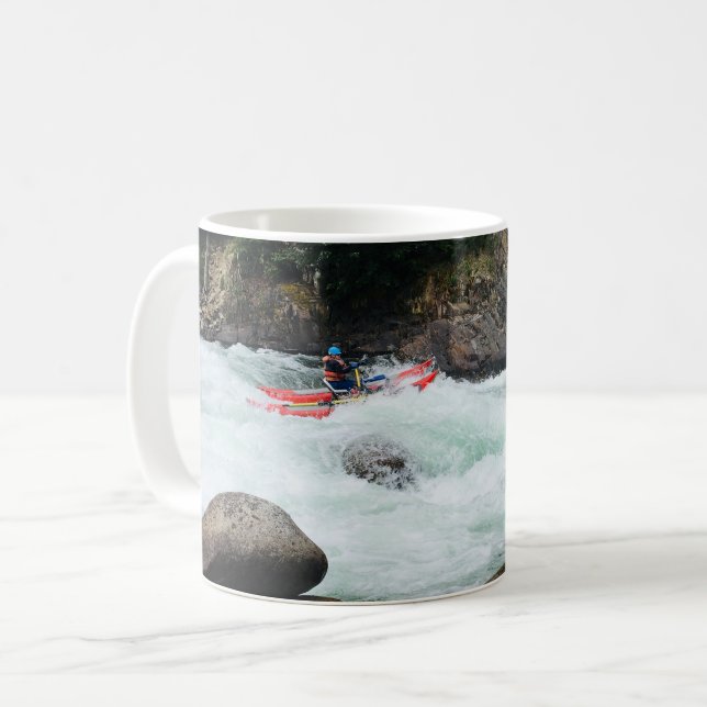 Taza De Café Su propia foto de río (Anverso izquierdo)