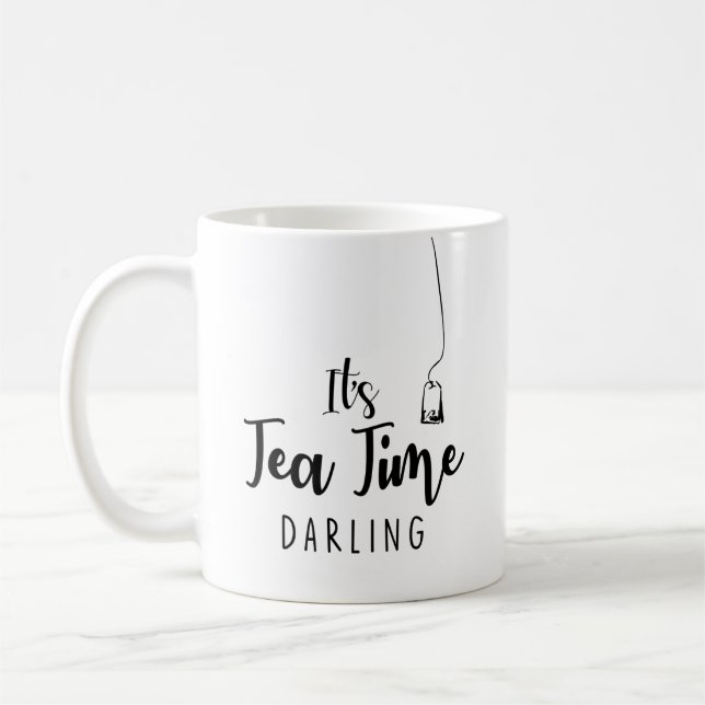 Taza De Café Su querido del tiempo del té (Izquierda)