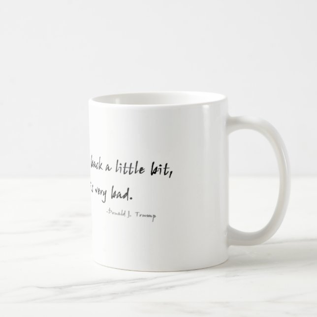 Taza De Café Su respiración es cita muy mala de Donald Trump (Derecha)