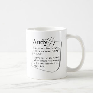 Taza De Café Su taza, origen y significado conocidos: Andy