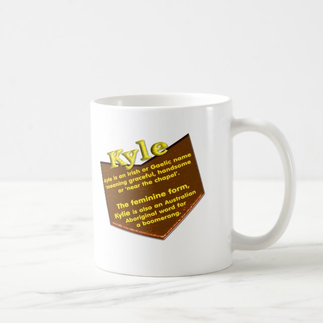 Taza De Café Su taza, origen y significado conocidos: Kyle (Derecha)
