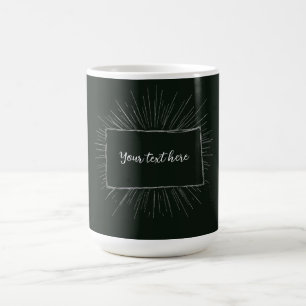 Taza De Café Su texto aquí diseño de nota personalizado