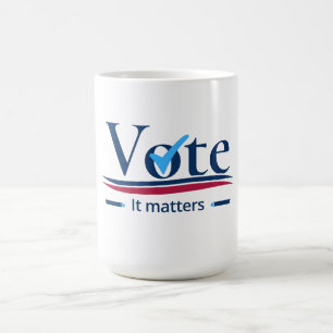 Taza De Café Su voto importa